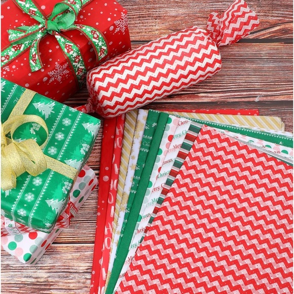 🎄 100 sheets of Holiday tissue paper- 19.7 x 13.8 inch - Picture 2 of 8